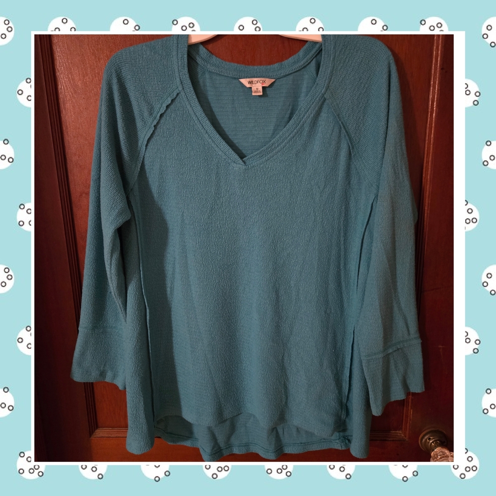 Wildfox 3/4 Sleeve Top Size Medium